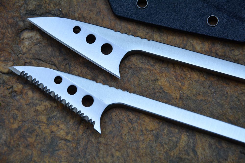 EDC Fish Scale Knife Fish Spear Tool Outdoor Survival Camping Hunting