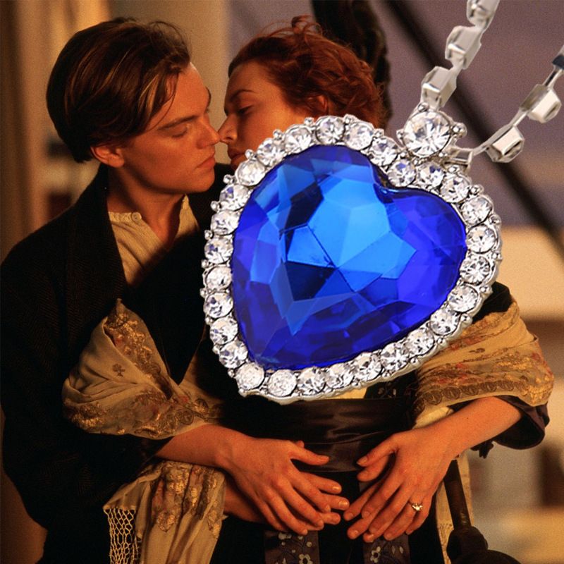 Wholesale Crystal Chain The Heart Of The Ocean Necklace Luxurious Heart