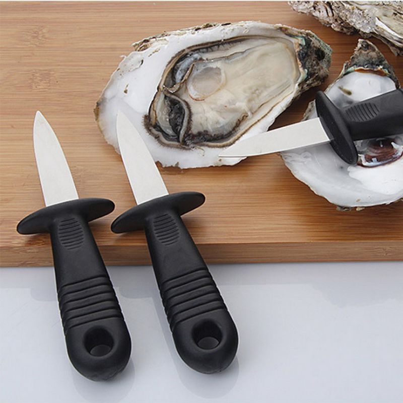Wholesale Stainless Steel Blade Plastic Handle Oyster Shell Openning