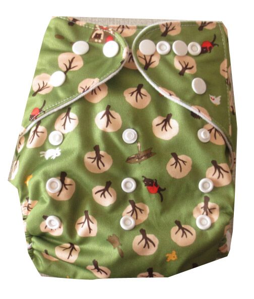 Wholesale BRAND Adjust Snaps Baby Cloth Diaper. Reusable Print Baby