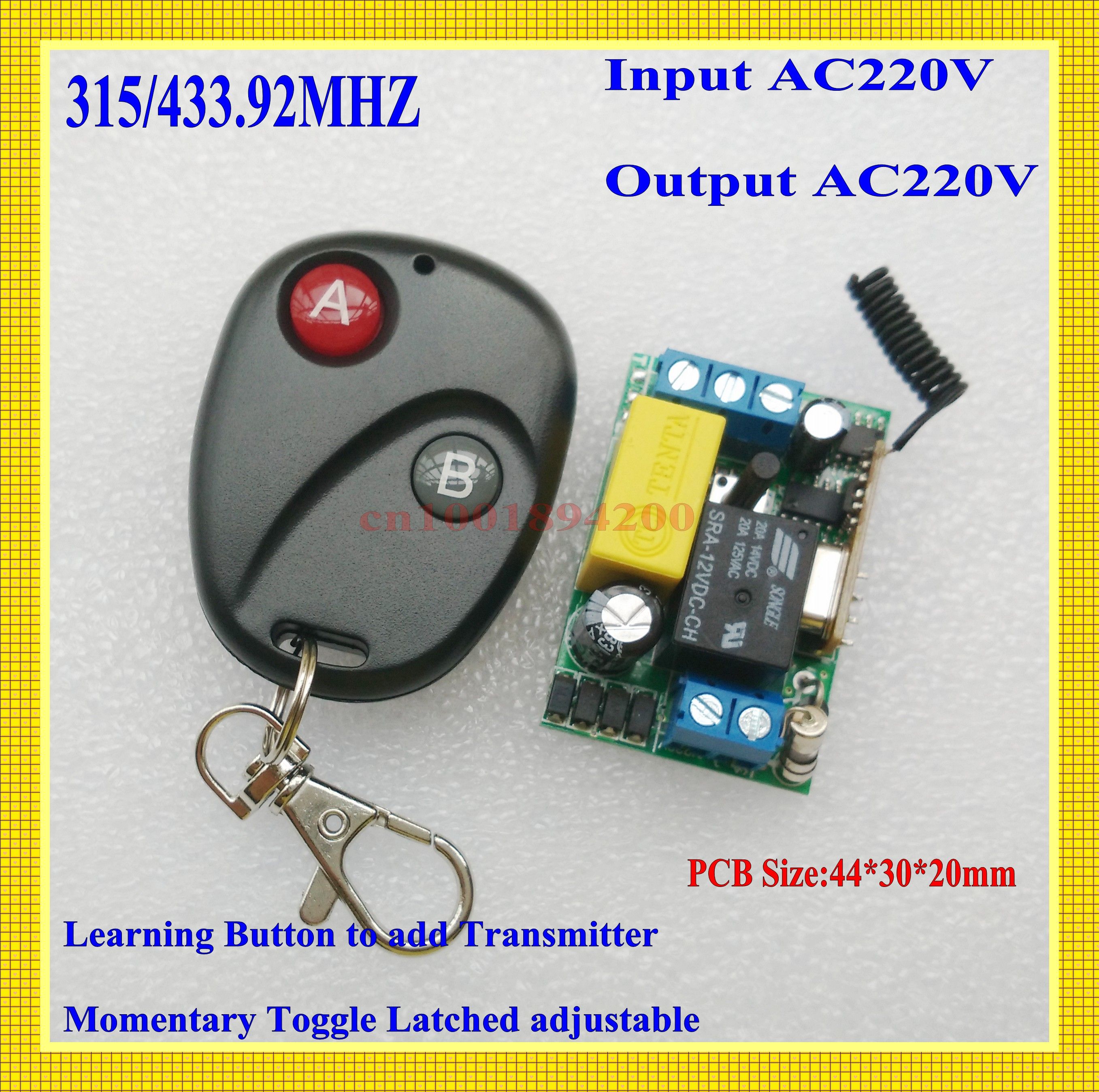 2018 Rf Wireless Light Switch Ac 220v 1ch Led Lamp Bulb Remote 2018 Rf Wireless Light Switch Ac 220v 1ch Led Lamp Bulb Remote Control No Com Nc 10a Relay Receiver Transmitter Ask 315 433 Power From Szwxyk