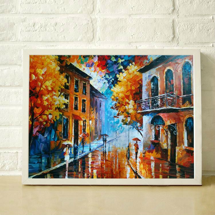 2019 100%Hand Painted Oil Painting Modern Living Room Study Room ...