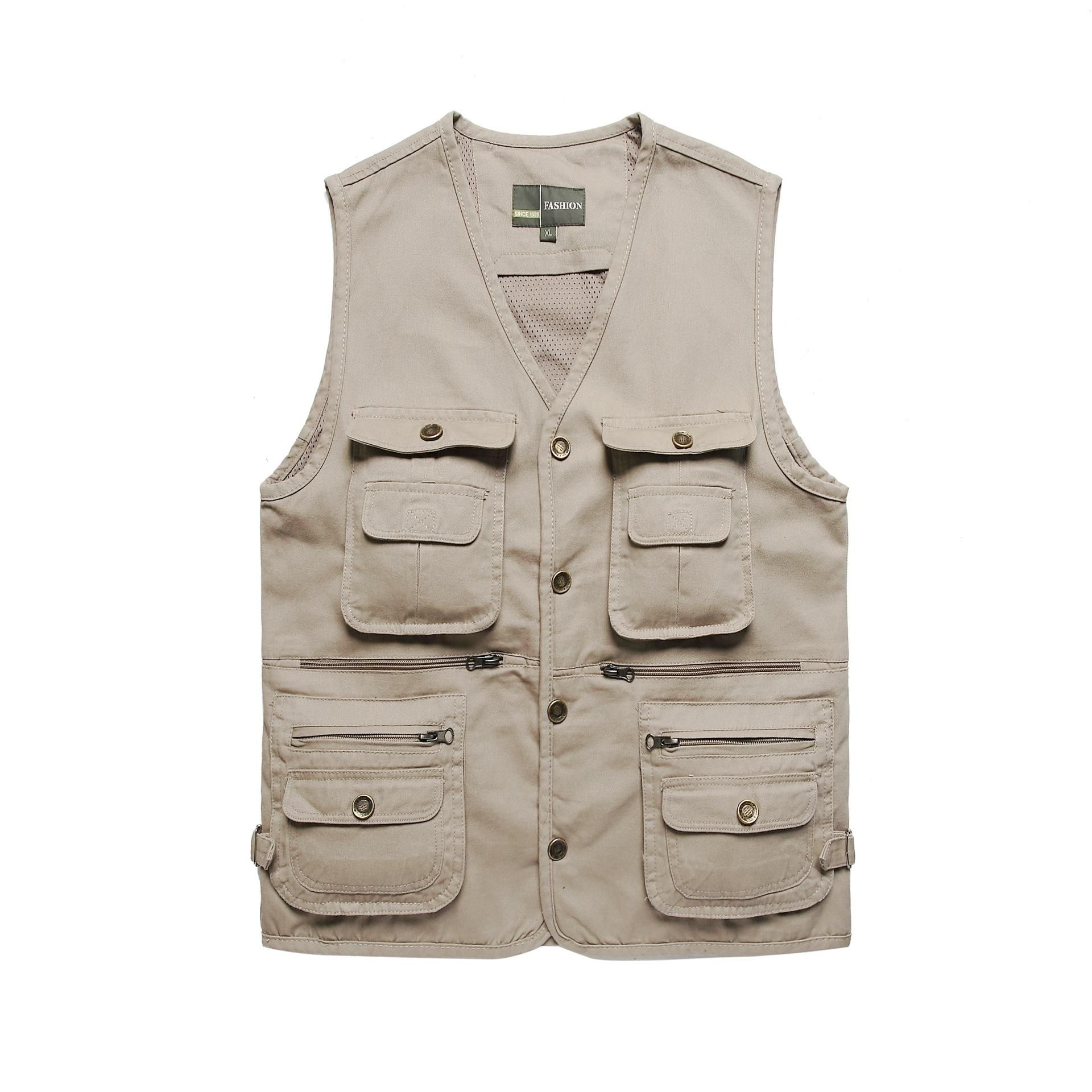 2021 Wholesale Vest With Many Pockets Cameraman Clothing Cotton Jacket
