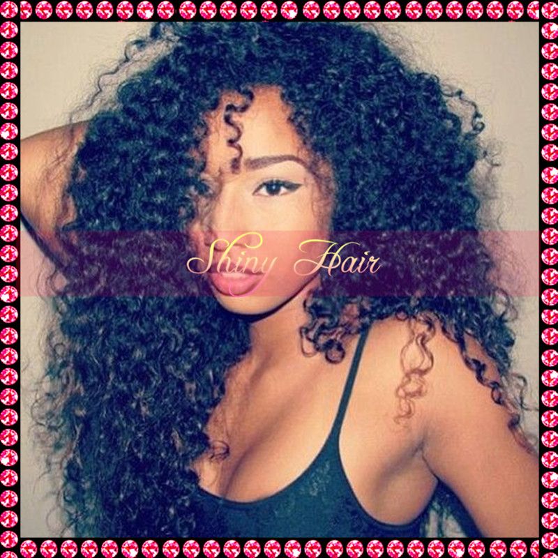 Glueless Lace Front Wig In Stock 5A Virgin Mongolian Afro Kinky Curly