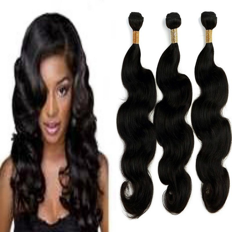 India Human Hair Bundles Body Wave No Tangles Beautifully Quality