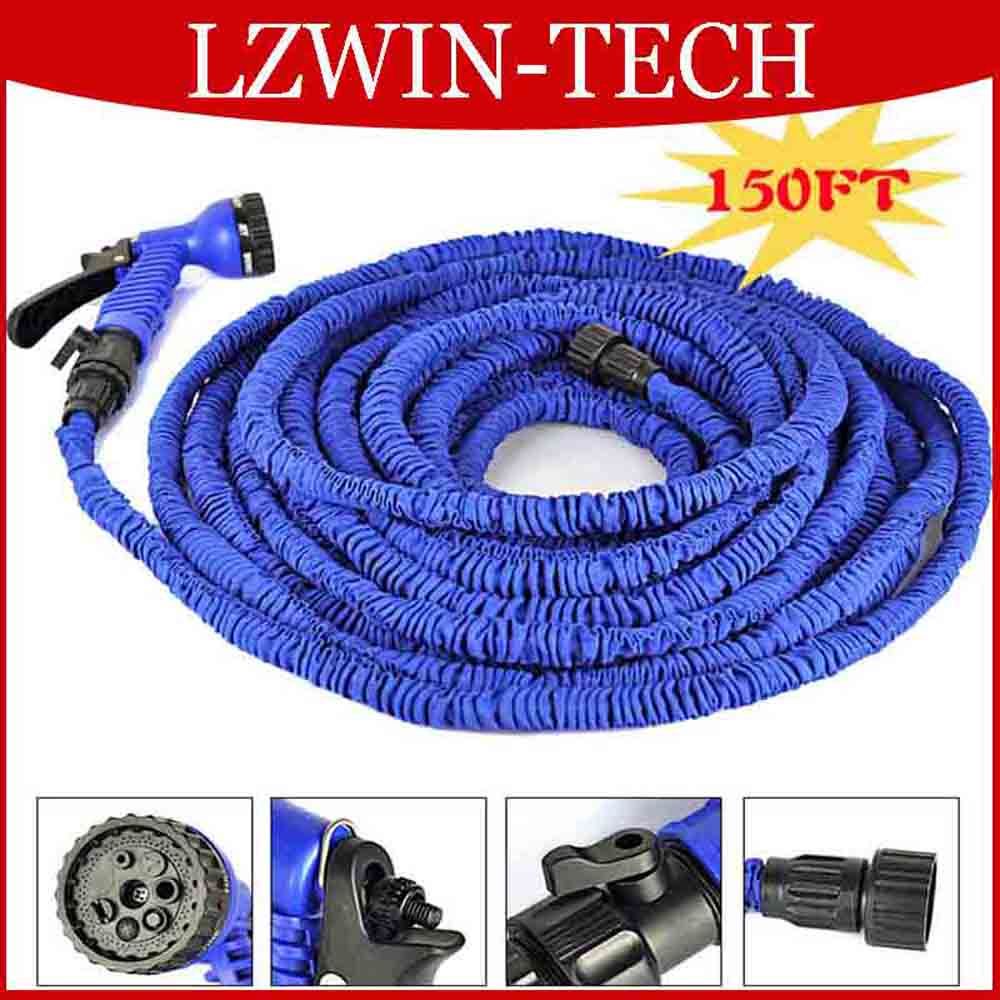 2019 150 FT Retractable Garden Hose Expandable Stretch Car Watering