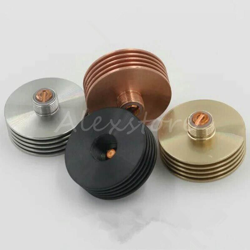 Heatsink With 6 Colors Stainless Steel Gold Black Red Copper Rainbow Heat Sink Heat Dissipation 510 Adapter Connector For Vape Rda Rba Dhl