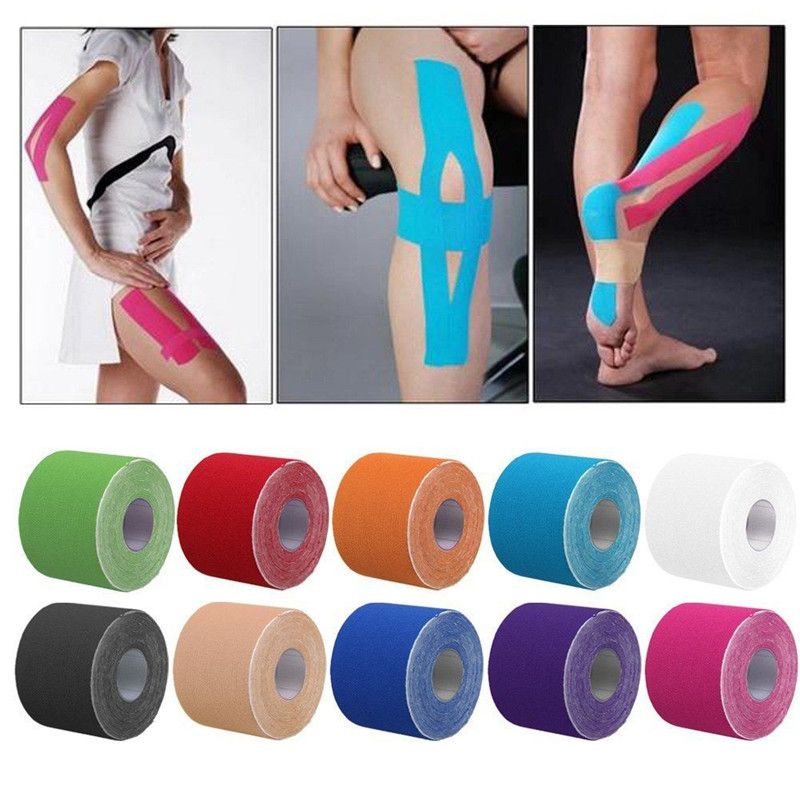 2019 High Quality 5cm*5m Sports Tape Athletic Muscle Strain Injury Tape