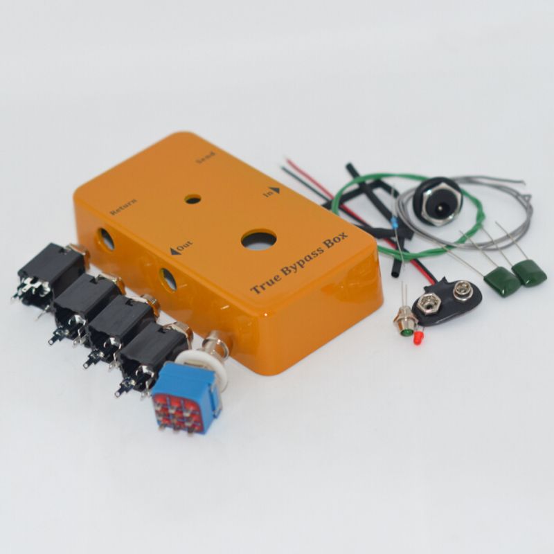 2019 Looper PB N1160/1590B DIY Guitar Pedals, Aluminum Pedals Box + Foot Pedal Switch + LED