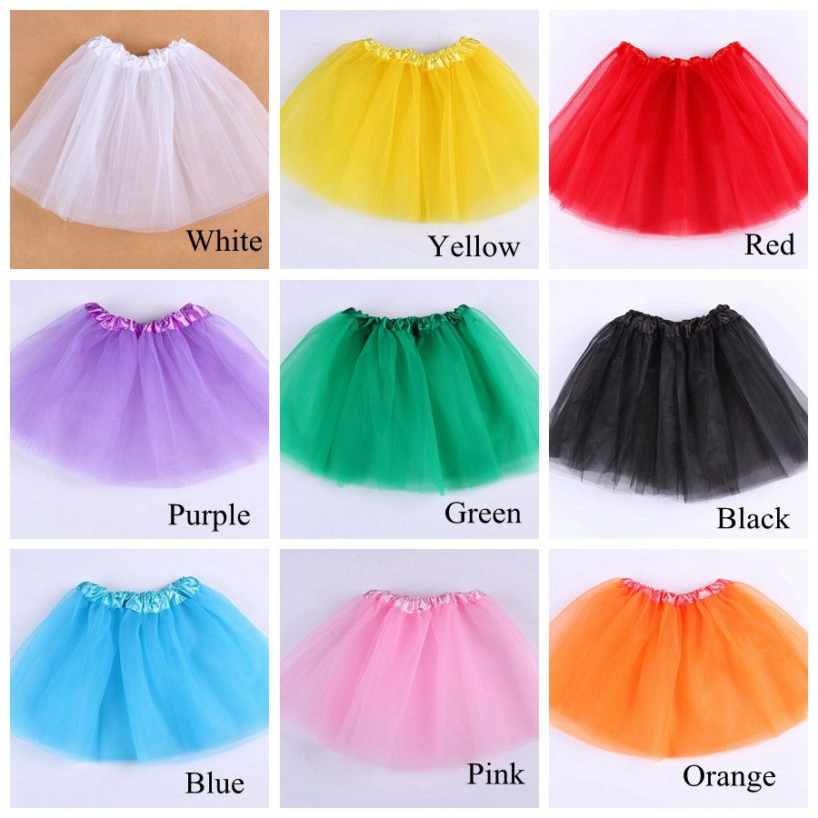 3 Layer Tutu Skirt Girls' Petticoats Cheap Cute Kids Skirt Tulle Kids Formal Wear Dresses
