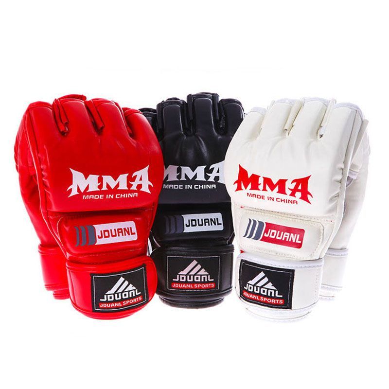 Pair Boxing Training Fighting Gloves PU Kids Muay Thai Sparring Kickboxing Glove
