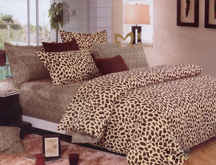 2018 Pure Cotton Leopard Brown Classic Animal Print Duvet Super King Pure Cotton Leopard Brown Classic Animal Jpg