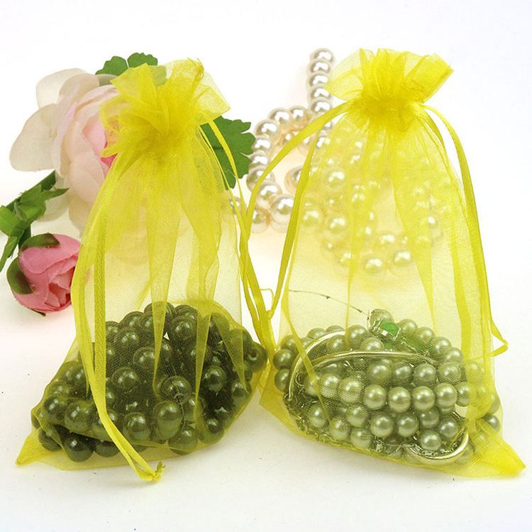 2019 10x15cm Yellow Cheap Wedding Gift Bags Customized Logo Printing
