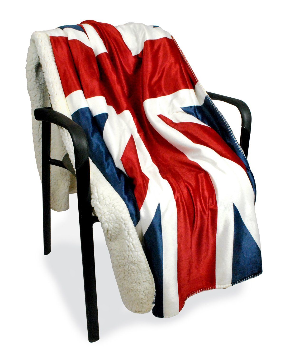 United States British UK Flag Coral Fleece Blankets On The Bed Home