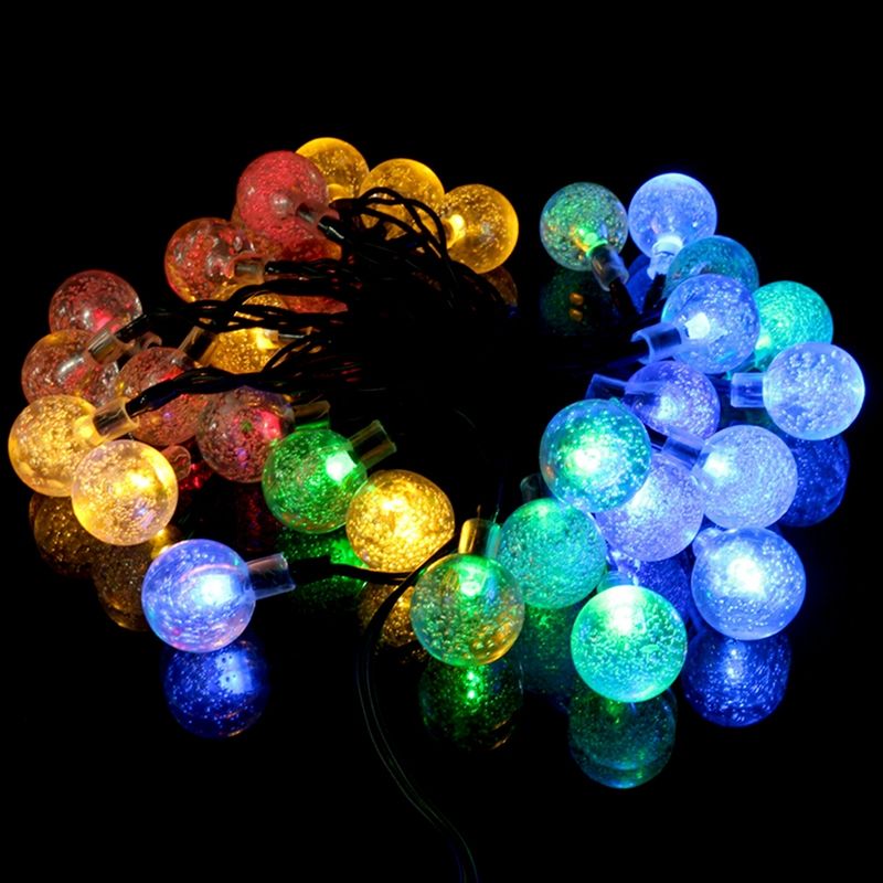 Whole Jetting 20 Clear Globe Connectable Festoon Party Led Ball Whole Jetting 20 Clear Globe Connectable Festoon Party Led Ball String Fairy Light Lights Wedding Garden Garland Outdoor Blue