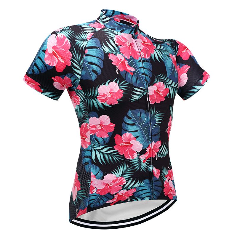 floral bike jersey