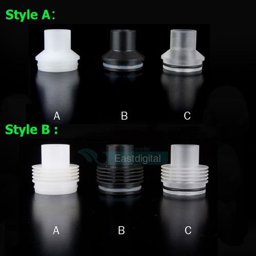 Plastic Chuff Enuff Drip Top POM Cap Universal Big Vape Black Clear Tobh Atty Drip Tips 510