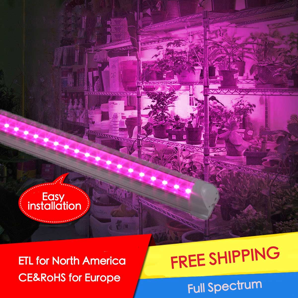 ETL Full Spectrum LED Grow Light 10W 16W 22W LED Tube Grow Light High