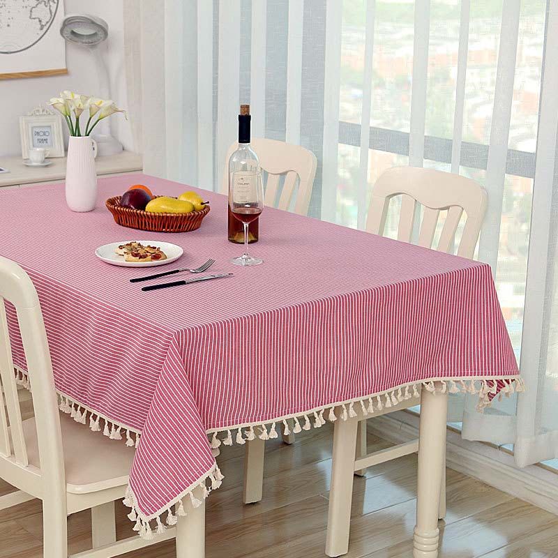Cotton Tablecloths Rectangular Tablecloth Flower Garden Doilies Piano