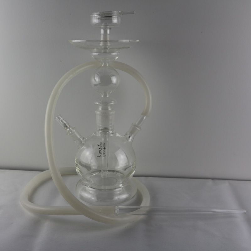 2019 Nice Small Glass Hookahs With LED Light Nargile Somking Water Pipe