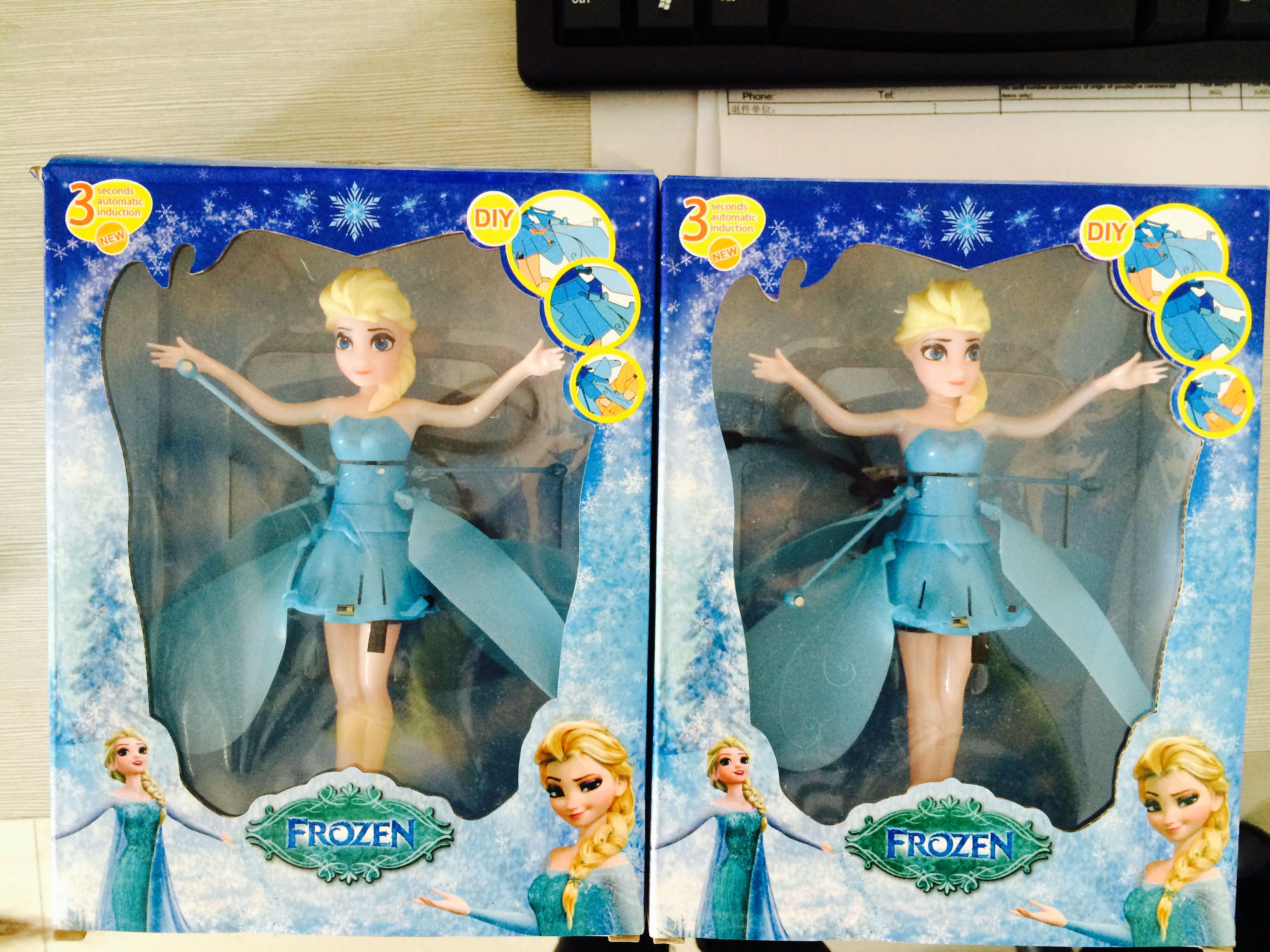 2016 Frozen New Princess Dolls Flying Elsa Toys 3s Automatically Start