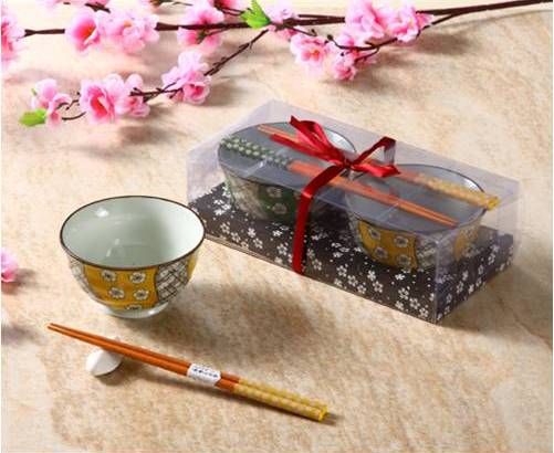 Zakka Japanese Style Bowl Gift Set For 2 With Porcelain Rice Bowls ... Zakka Japanese Style Bowl Gift Set For 2 With Porcelain Rice Bowls ...