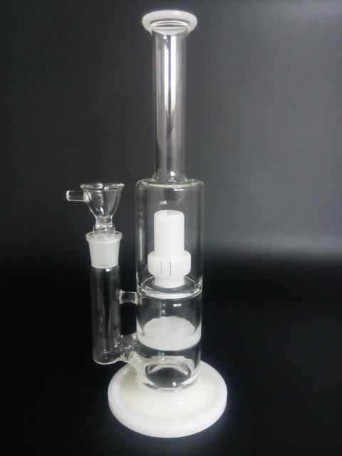 Tubo di fumo di vetro di alta qualità funtion di vetro di bong di vetro di alta qualità tubo di fumo 19mm comune GB-257