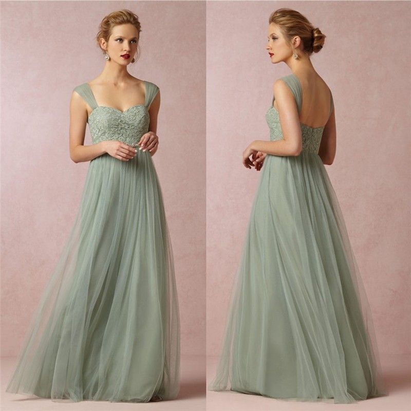 sage green wedding dress