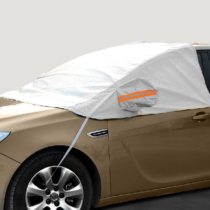 Half Car Covers Waterproof Sun Universal Car Windshield Covers Dustproof Outdoor Cover Anti Uv