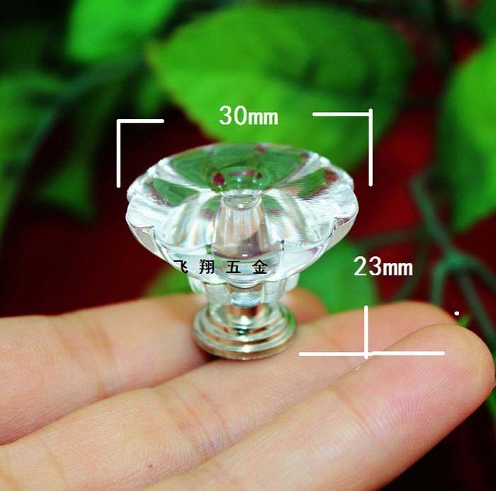 2019 Clear Acrylic Knob Kitchen Knobs Handles Dresser Cupboard