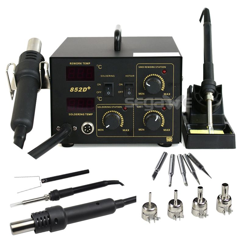 2019 New Version 2in1 SMD Soldering Rework Station Welder Machine Hot