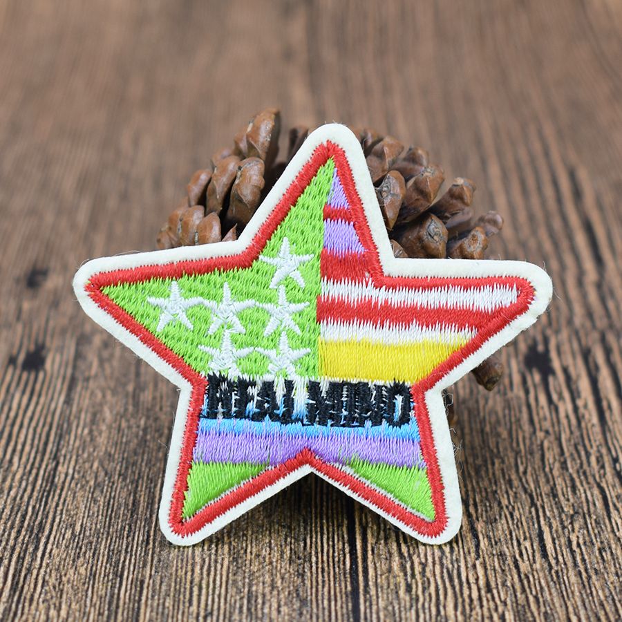 2021 Multicolor Star Patches For Clothing Bags Iron On Transfer