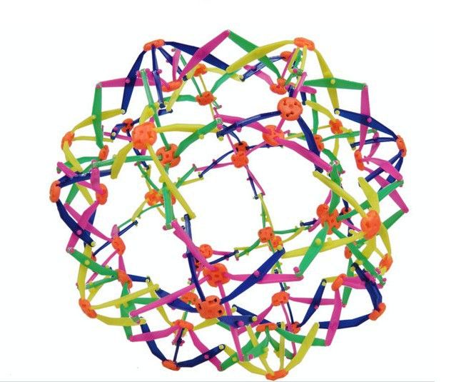 Express Shipping New Expanding Sphere Mini Ball Kids Toy Rainbow