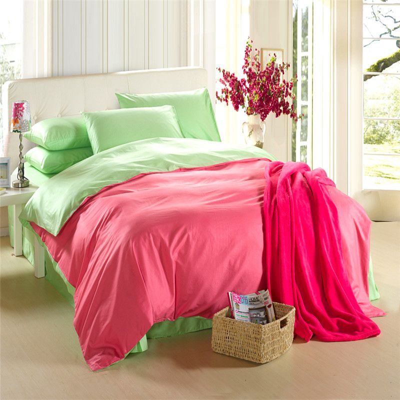 Red Green Bedding Set King Size Queen Quilt Doona Duvet Cover Red Green Bedding Set King Size Queen Quilt Doona Duvet Cover Designer Bed In A Bag Sheets Double Bedspreads Linen Cotton Bedsheet3 Best Sets