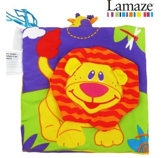 Ogquaton Cuna del bebé creativo Parachoques Infantil Libro de tela Patrones de animales Cama Protector de tela Accesorios Lion