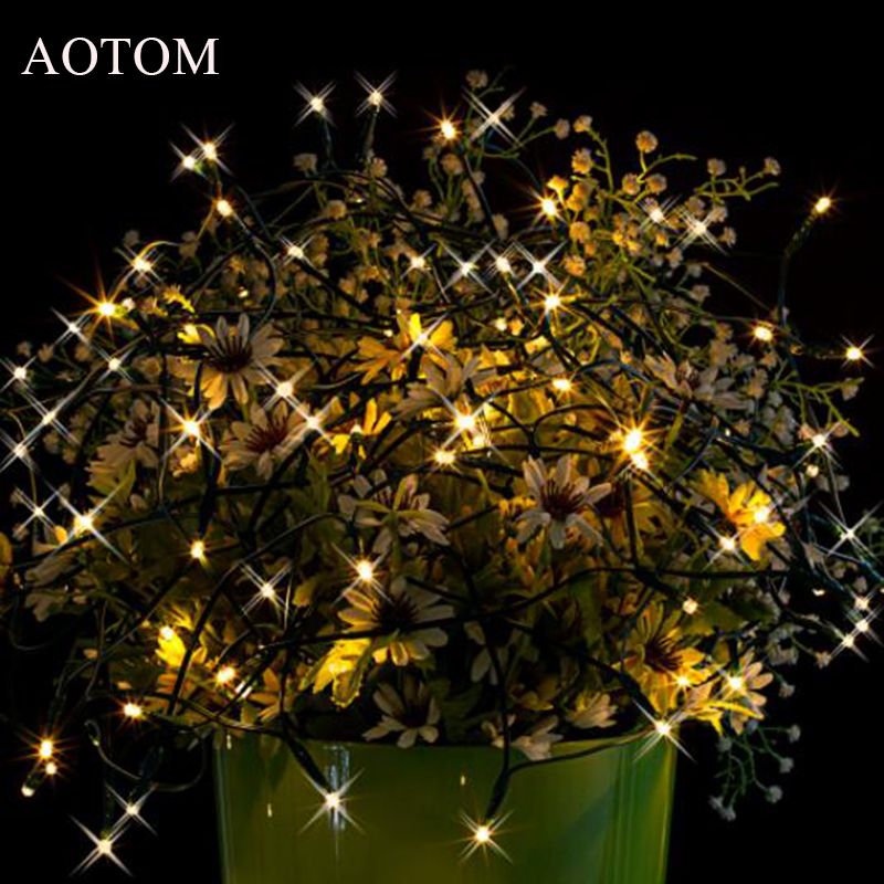 Whole Aotom 15m 100 Led Solar Power String Lights Whole Aotom 15m 100 Led Solar Power String Lights Lighting For Outdoor Waterproof Warm White Fairy