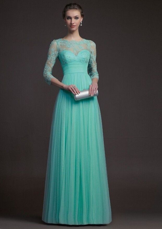 lace and chiffon dress