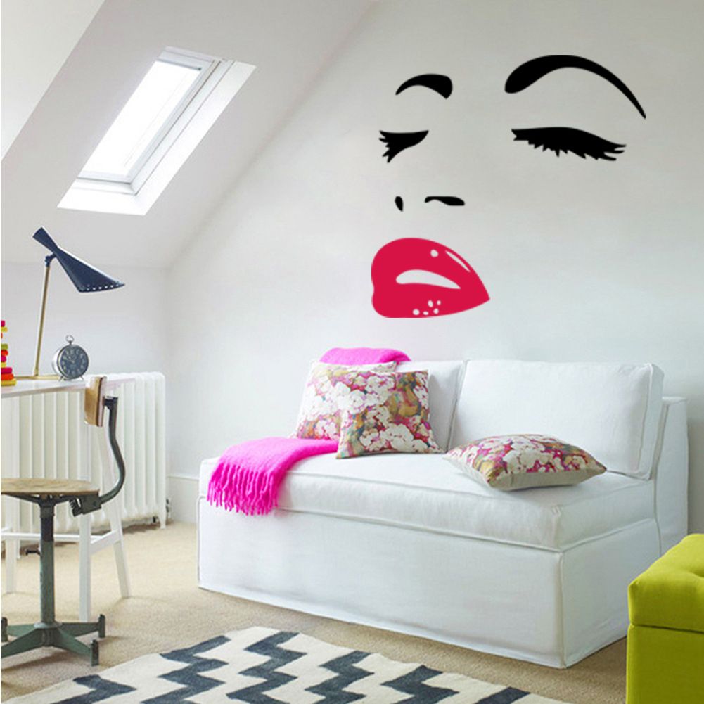 Sexy Woman AUDREY HEPBURN Wall  Art Stickers  Decal  DIY  Home  