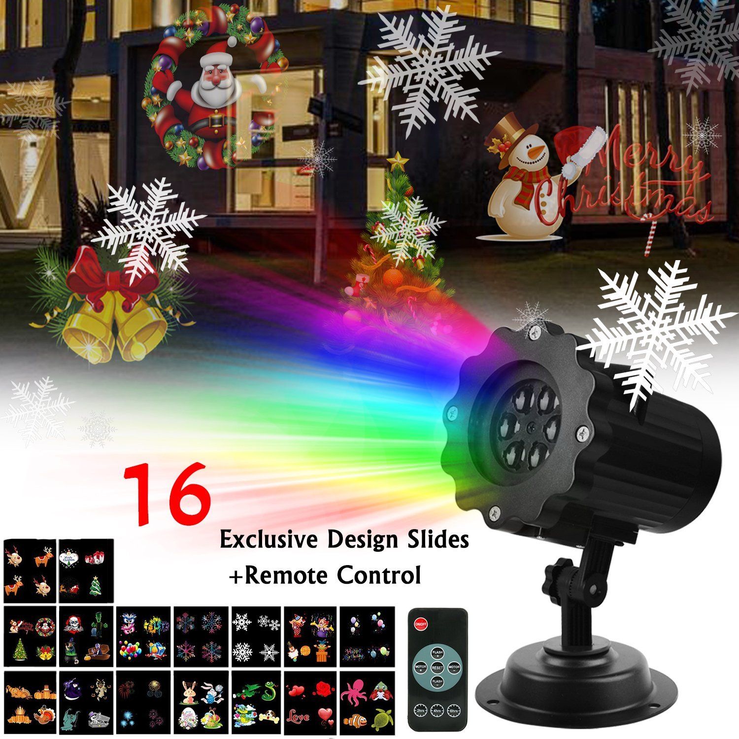 2018 led christmas light projector led landscape spotlight with 16 slides dynamic lighting led projector light show for halloween party holiday from flymall - Led Christmas Light Projector 2018 led christmas light projector led landscape spotlight with 16 slides dynamic lighting led projector light show for halloween party holiday from flymall - Led Christmas Light Projector