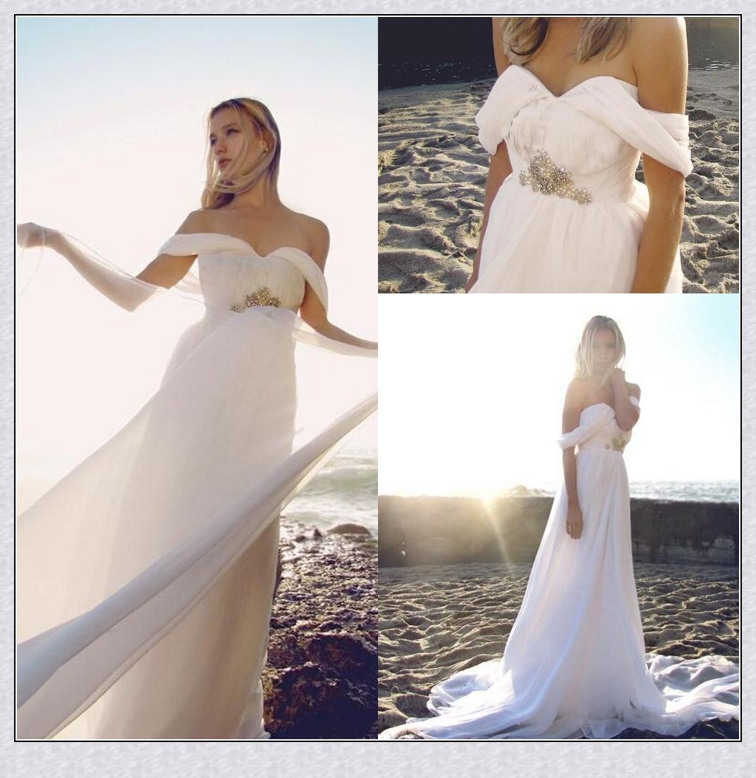 Off The Shoulder Beach Wedding Dress Fashion Dresses