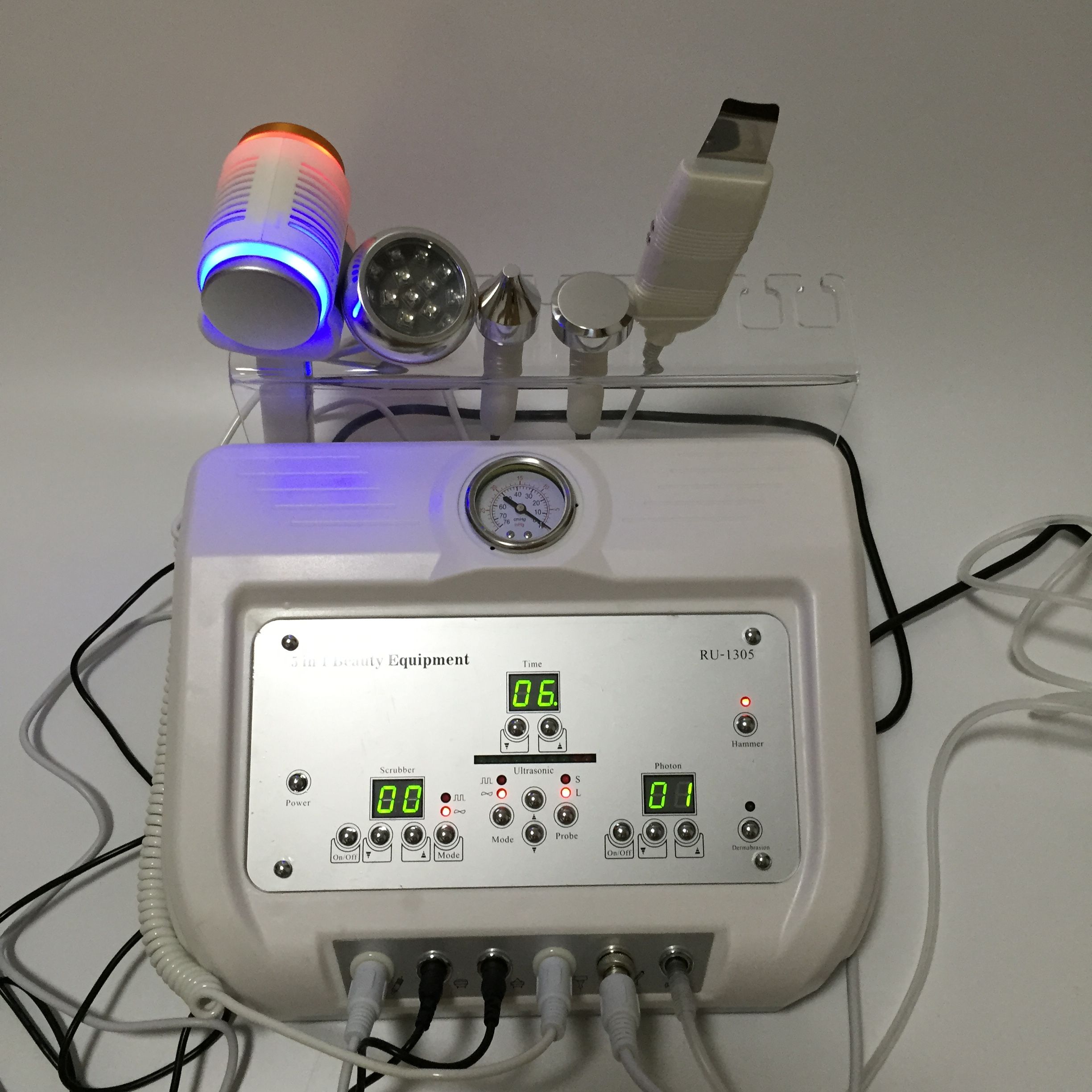 5in1 Portable Professional Microdermabrasion Machine Ultrasound Skin