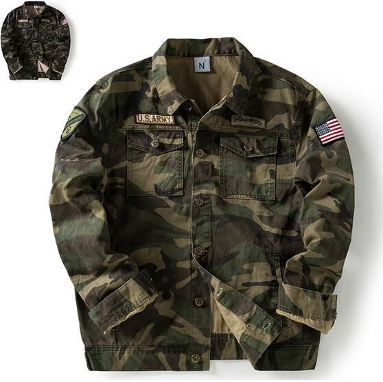 Top Super Us Army Green Men Jackets Fashion Camouflage Autumn Spring ...