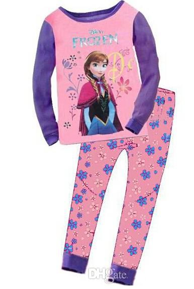 Compra Nueva Llegada Caliente De Los Niños # 039; Frozen Elsa Anna Pijamas  Set Muchachos De Las Muchachas De La Ropa S Establece Que La Impresión De  La Princesa Pijamas De Los