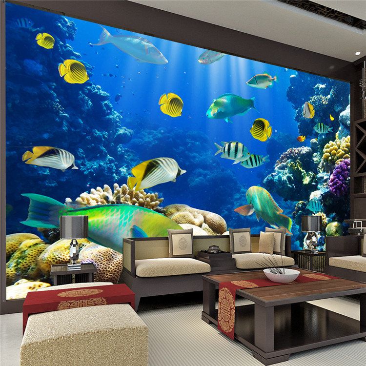 2015 Cute Marine Fish Photo Wallpaper 3d Custom Size Underwater World ChildrenS Room Bedroom Tv 2015 Cute Marine Fish Photo Wallpaper 3d Custom Size Underwater World ChildrenS Room Bedroom Tv