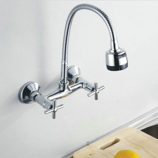 Wall Mounted Flexible Pull Up And Down Mixer Tap Faucet Bathroom Basin Kitchen Sink 2function Trigger Spout C3066