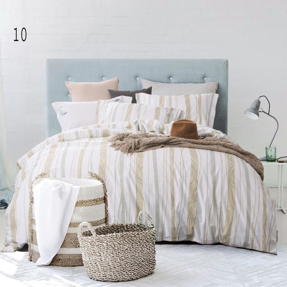 Hotel Quality Egyptian Cotton Duvet Cover Set Bedding Collection Hotel Quality Egyptian Cotton Duvet Cover Set Bedding Collection With 2 Matching Pillowcase Printed Nature Patterns Turquoise