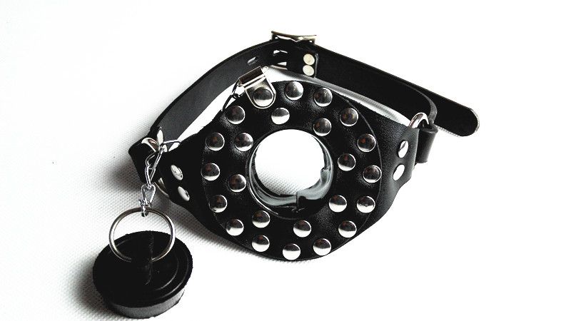BDSM Bondage Slave Open Mouth Gags Ring Gag With Cover Adults Porn Sex Toys  for Her 10pcs/lot