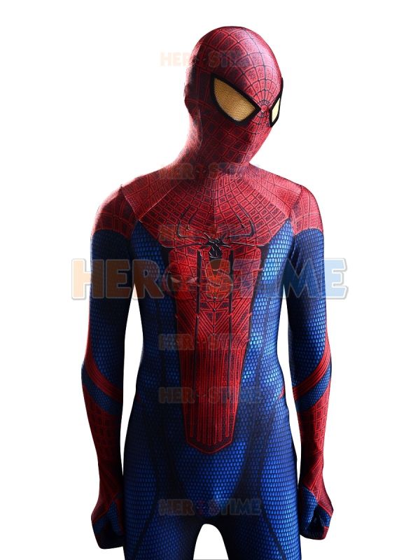 2015 The Amazing Spider Man Costume 3D Original Movie Halloween Cosplay Spandex Spiderman
