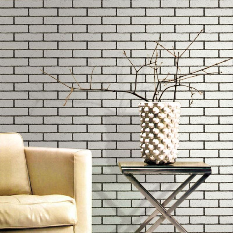 Modern Home Decor Pvc Imitation Brick Pattern Wallpaper White Modern Home Decor Pvc Imitation Brick Pattern Wallpaper White 3d Stereoscopic Vintage Living Room Tv Backdrop Power