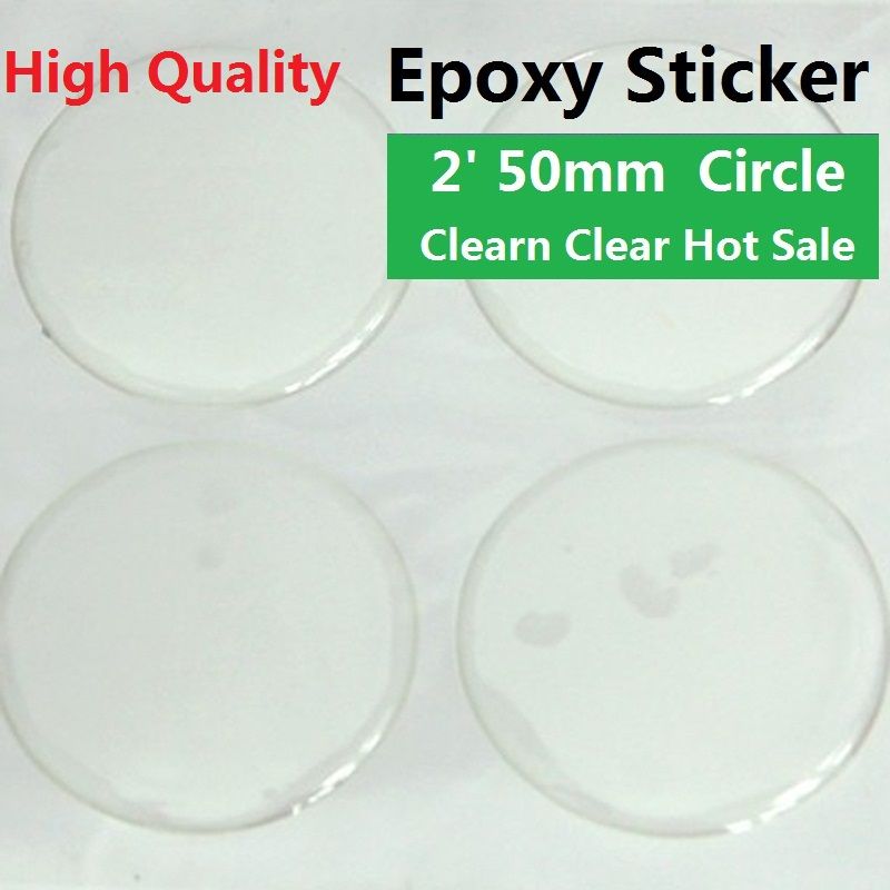 2019 Clear Epoxy Sticker 2 Inch Round For DIY Bottle Cap Sticker Self